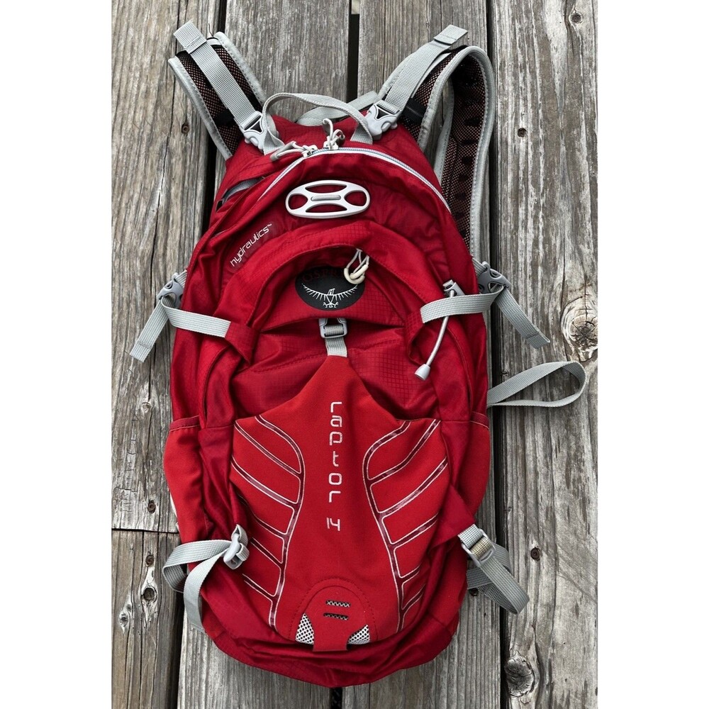 Osprey Raptor 14 Hydration Pack Backpack Hiking Trail Running - Red